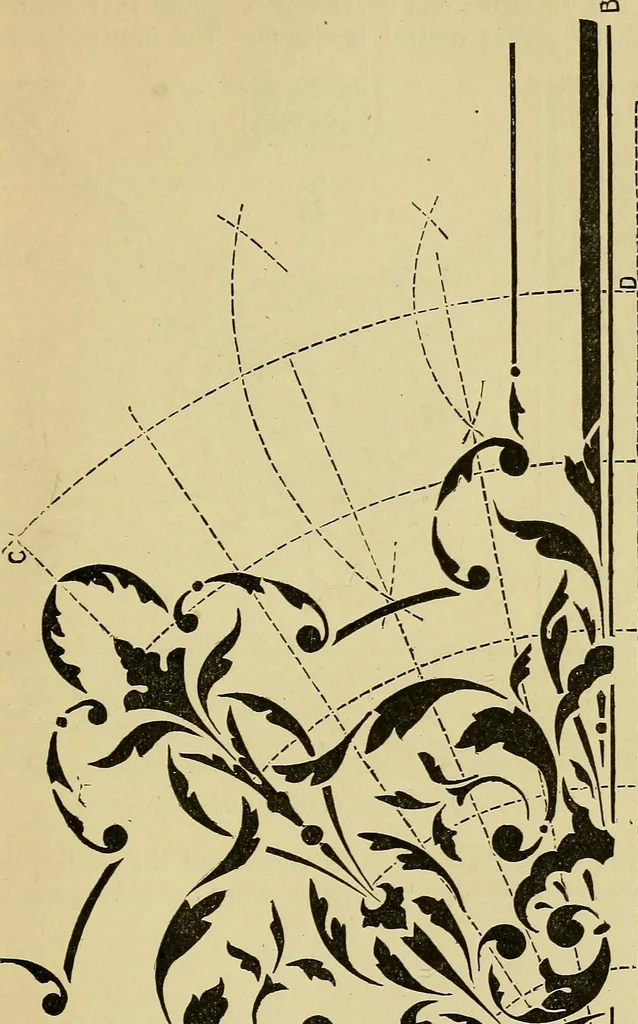 An illustration from House decoration : comprising whitewashing, paperhanging, painting, etc. ; with numerous engravings and diagrams, 1914, leaf 156