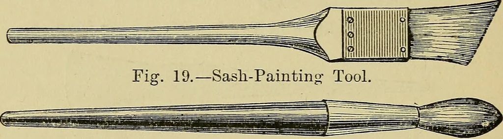 An illustration from House decoration : comprising whitewashing, paperhanging, painting, etc. ; with numerous engravings and diagrams, 1914, leaf 63