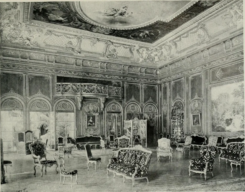 An illustration from The house dignified; its design, its arrangement and its decoration, 1908, leaf 112