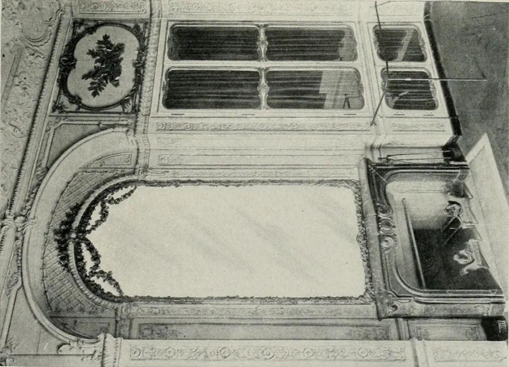 An illustration from The house dignified; its design, its arrangement and its decoration, 1908, leaf 176
