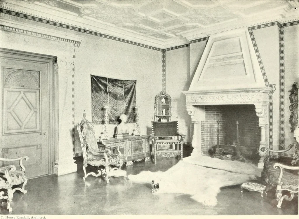 An illustration from The house dignified; its design, its arrangement and its decoration, 1908, leaf 118
