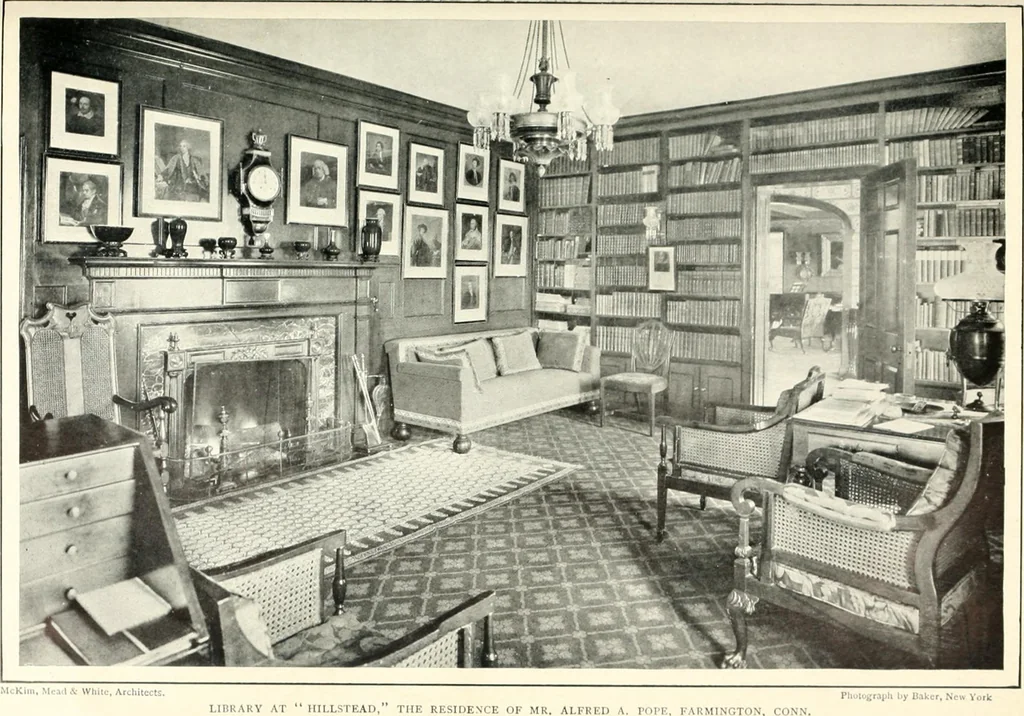 An illustration from The house dignified; its design, its arrangement and its decoration, 1908, leaf 160