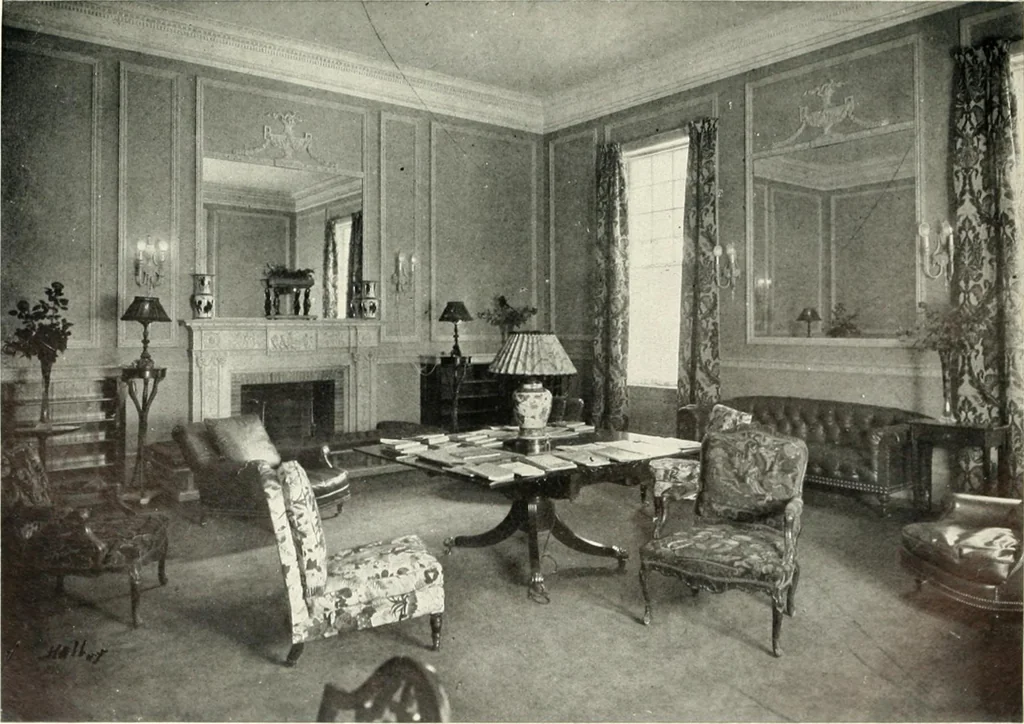An illustration from The house dignified; its design, its arrangement and its decoration, 1908, leaf 172