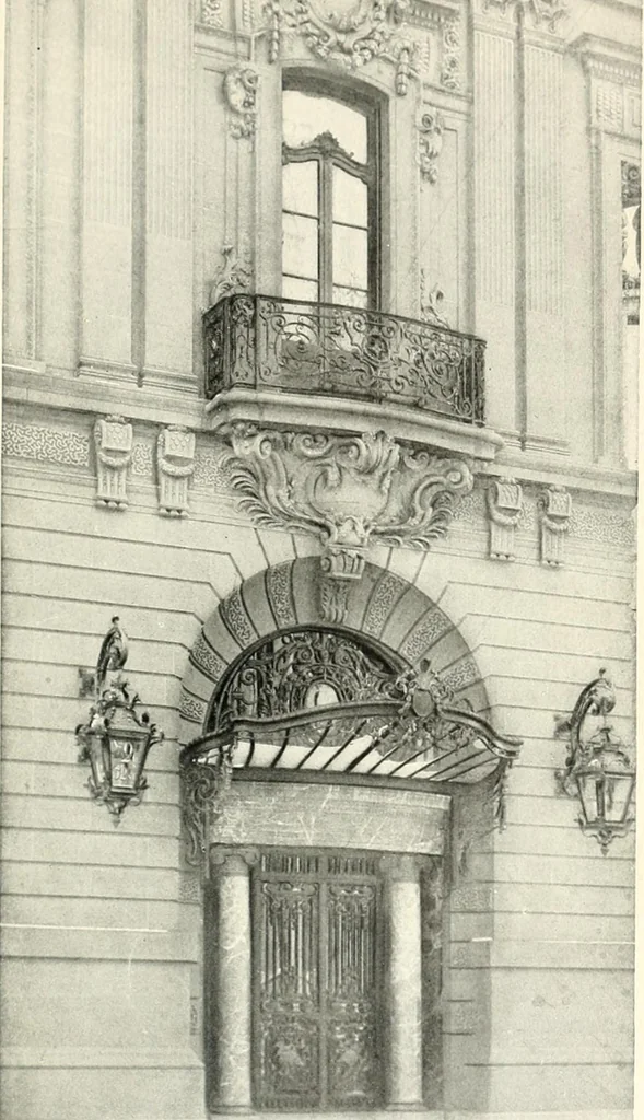 An illustration from The house dignified; its design, its arrangement and its decoration, 1908, leaf 28