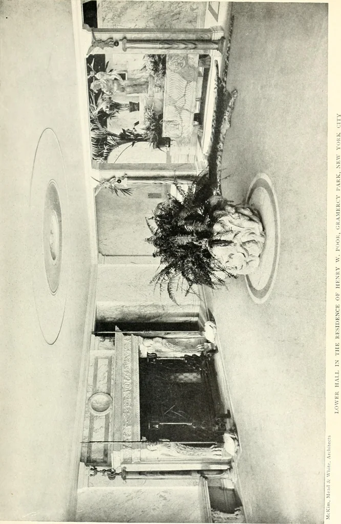 An illustration from The house dignified; its design, its arrangement and its decoration, 1908, leaf 44