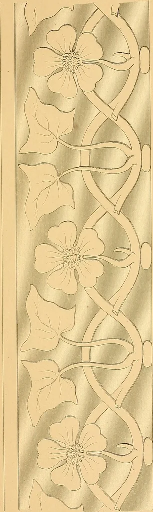 An illustration from House furnishing, decorating and embellishing assistant. Consisting of original designs in the Grecian, Italian, renaissance, Louis-quatorze, gothic, Tudor, and Elizabethan styles .., 1847, leaf 110