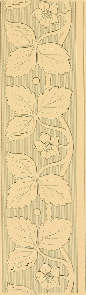 An illustration from House furnishing, decorating and embellishing assistant. Consisting of original designs in the Grecian, Italian, renaissance, Louis-quatorze, gothic, Tudor, and Elizabethan styles .., 1847, leaf 110
