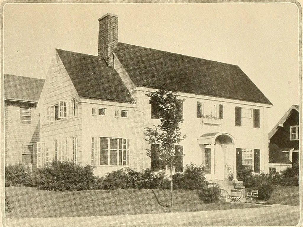 An illustration from House & garden's book of gardens; containing over four hundred illustrations of special flower types, plans and suggestions for landscape work, a complete gardener's calendar of the year's activities, planting and spraying tables, and a portfolio of beautiful gardens in varied sections of the United States and foreign countries, 1921, leaf 24