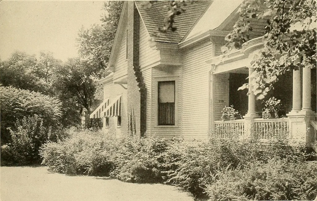 An illustration from House & garden's book of gardens; containing over four hundred illustrations of special flower types, plans and suggestions for landscape work, a complete gardener's calendar of the year's activities, planting and spraying tables, and a portfolio of beautiful gardens in varied sections of the United States and foreign countries, 1921, leaf 24