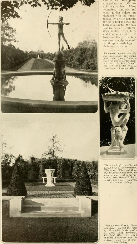 An illustration from House & garden's book of gardens; containing over four hundred illustrations of special flower types, plans and suggestions for landscape work, a complete gardener's calendar of the year's activities, planting and spraying tables, and a portfolio of beautiful gardens in varied sections of the United States and foreign countries, 1921, leaf 49
