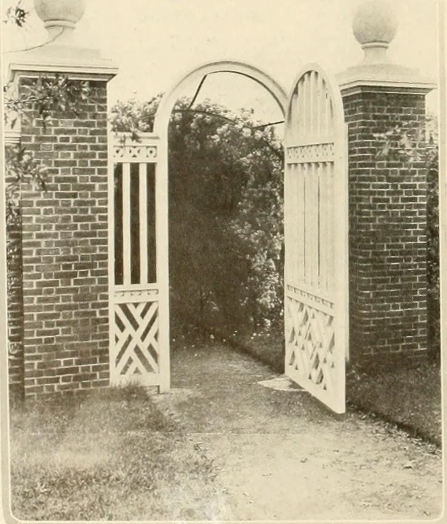 An illustration from House & garden's book of gardens; containing over four hundred illustrations of special flower types, plans and suggestions for landscape work, a complete gardener's calendar of the year's activities, planting and spraying tables, and a portfolio of beautiful gardens in varied sections of the United States and foreign countries, 1921, leaf 55