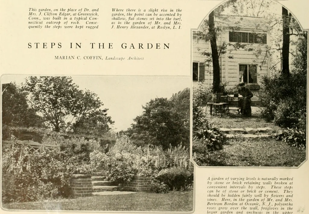 An illustration from House & garden's book of gardens; containing over four hundred illustrations of special flower types, plans and suggestions for landscape work, a complete gardener's calendar of the year's activities, planting and spraying tables, and a portfolio of beautiful gardens in varied sections of the United States and foreign countries, 1921, leaf 59