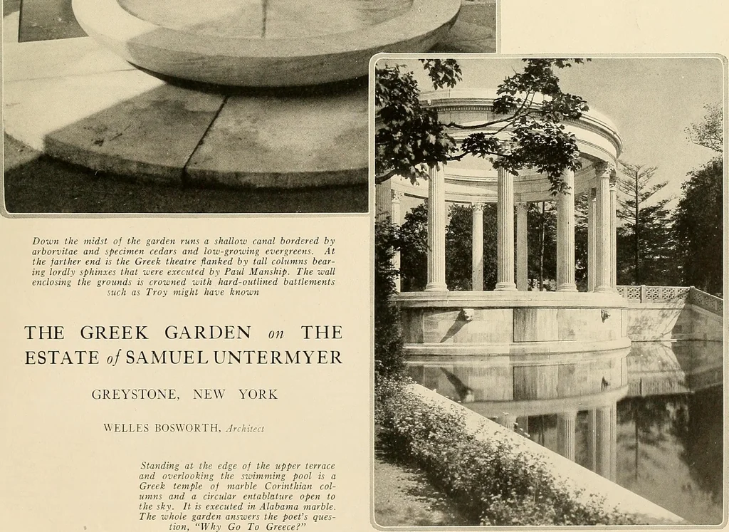 An illustration from House & garden's book of gardens; containing over four hundred illustrations of special flower types, plans and suggestions for landscape work, a complete gardener's calendar of the year's activities, planting and spraying tables, and a portfolio of beautiful gardens in varied sections of the United States and foreign countries, 1921, leaf 74