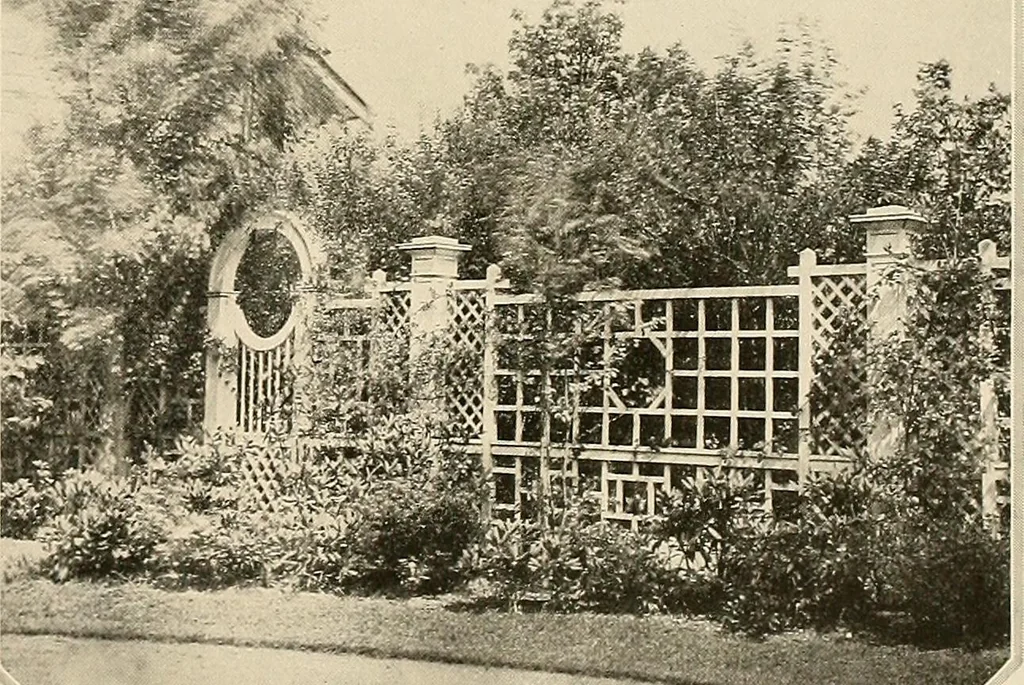 An illustration from House & garden's book of gardens; containing over four hundred illustrations of special flower types, plans and suggestions for landscape work, a complete gardener's calendar of the year's activities, planting and spraying tables, and a portfolio of beautiful gardens in varied sections of the United States and foreign countries, 1921, leaf 80