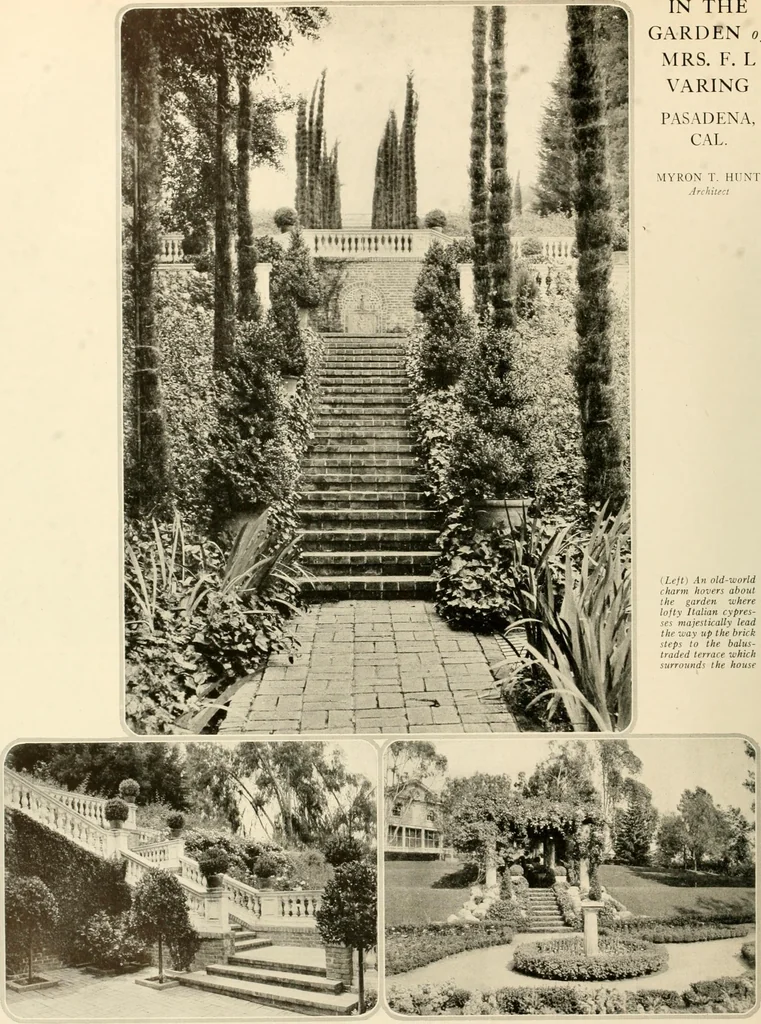 An illustration from House & garden's book of gardens; containing over four hundred illustrations of special flower types, plans and suggestions for landscape work, a complete gardener's calendar of the year's activities, planting and spraying tables, and a portfolio of beautiful gardens in varied sections of the United States and foreign countries, 1921, leaf 85