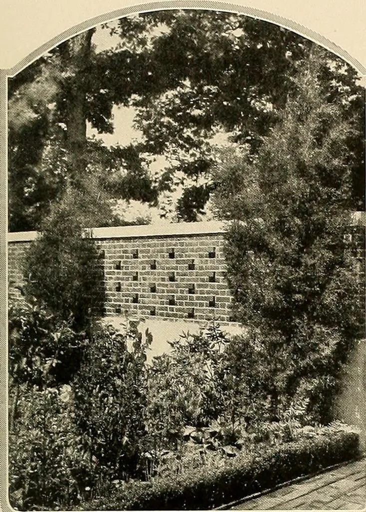 An illustration from House & garden's book of gardens; containing over four hundred illustrations of special flower types, plans and suggestions for landscape work, a complete gardener's calendar of the year's activities, planting and spraying tables, and a portfolio of beautiful gardens in varied sections of the United States and foreign countries, 1921, leaf 86