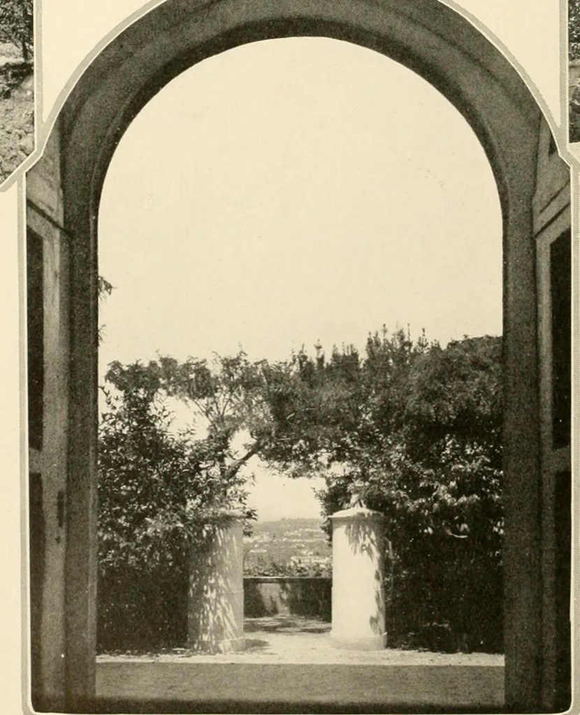 An illustration from House & garden's book of gardens; containing over four hundred illustrations of special flower types, plans and suggestions for landscape work, a complete gardener's calendar of the year's activities, planting and spraying tables, and a portfolio of beautiful gardens in varied sections of the United States and foreign countries, 1921, leaf 89