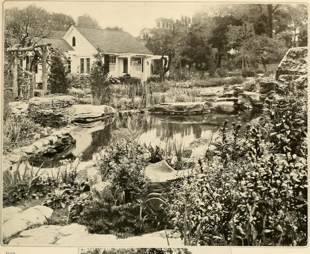An illustration from House & garden's book of gardens; containing over four hundred illustrations of special flower types, plans and suggestions for landscape work, a complete gardener's calendar of the year's activities, planting and spraying tables, and a portfolio of beautiful gardens in varied sections of the United States and foreign countries, 1921, leaf 92