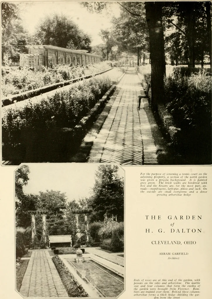 An illustration from House & garden's book of gardens; containing over four hundred illustrations of special flower types, plans and suggestions for landscape work, a complete gardener's calendar of the year's activities, planting and spraying tables, and a portfolio of beautiful gardens in varied sections of the United States and foreign countries, 1921, leaf 95