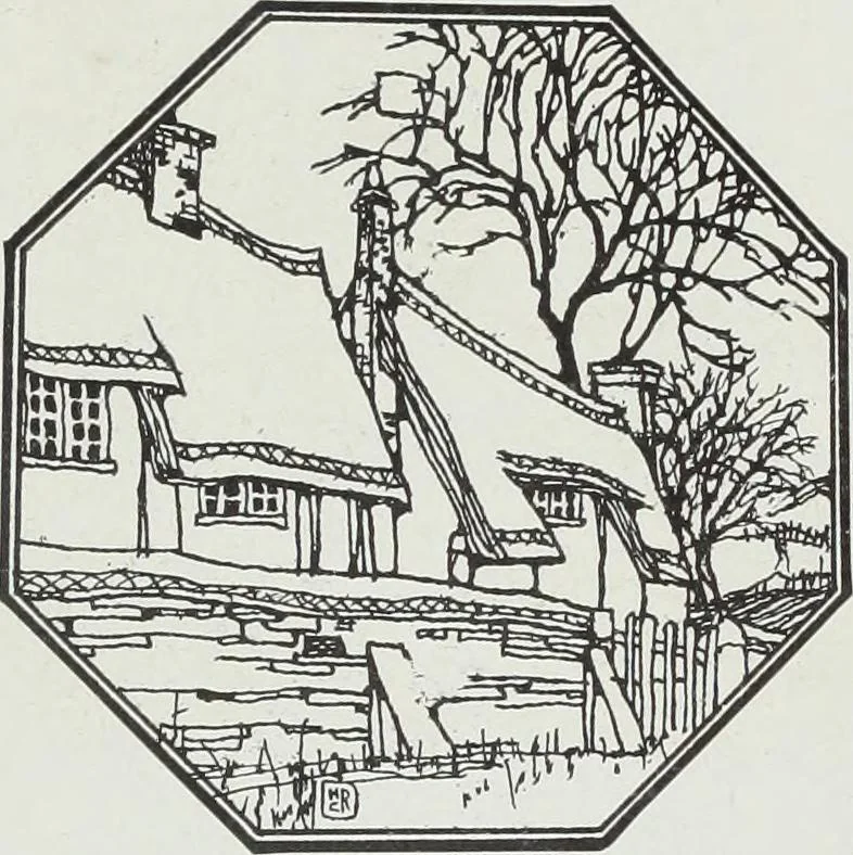 An illustration from House & garden's book of interiors, containing over three hundred illustrations of living rooms, dining rooms, libraries, halls, bedrooms, porches, breakfast rooms, nurseries, kitchens, bathrooms and the use of decorative accessories and curtains, together with practical suggestions for the furnishing and decorating of each type of room in the house, 1920, leaf 56
