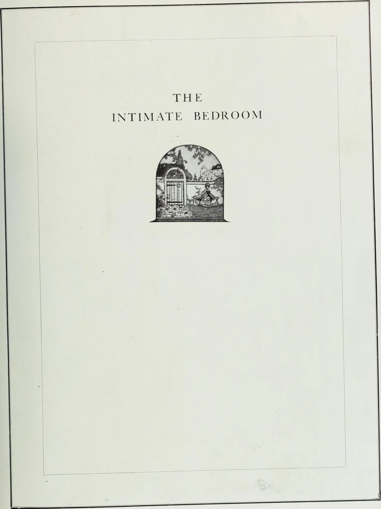 An illustration from House & garden's book of interiors, containing over three hundred illustrations of living rooms, dining rooms, libraries, halls, bedrooms, porches, breakfast rooms, nurseries, kitchens, bathrooms and the use of decorative accessories and curtains, together with practical suggestions for the furnishing and decorating of each type of room in the house, 1920, leaf 62