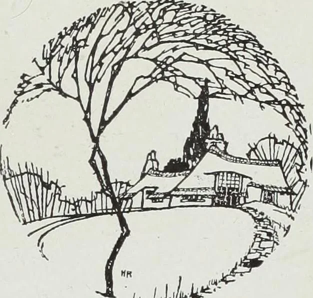 An illustration from House & garden's book of interiors, containing over three hundred illustrations of living rooms, dining rooms, libraries, halls, bedrooms, porches, breakfast rooms, nurseries, kitchens, bathrooms and the use of decorative accessories and curtains, together with practical suggestions for the furnishing and decorating of each type of room in the house, 1920, leaf 72