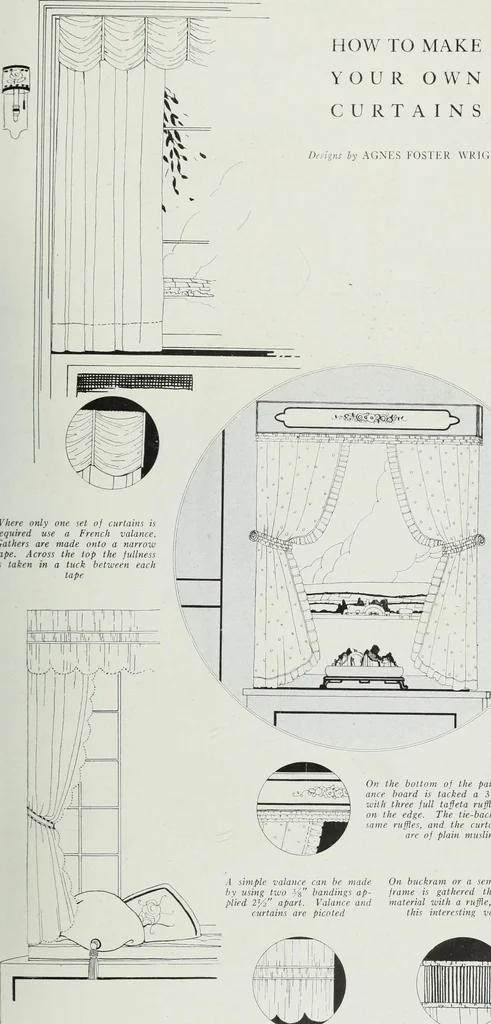 An illustration from House & garden's book of interiors, containing over three hundred illustrations of living rooms, dining rooms, libraries, halls, bedrooms, porches, breakfast rooms, nurseries, kitchens, bathrooms and the use of decorative accessories and curtains, together with practical suggestions for the furnishing and decorating of each type of room in the house, 1920, leaf 90