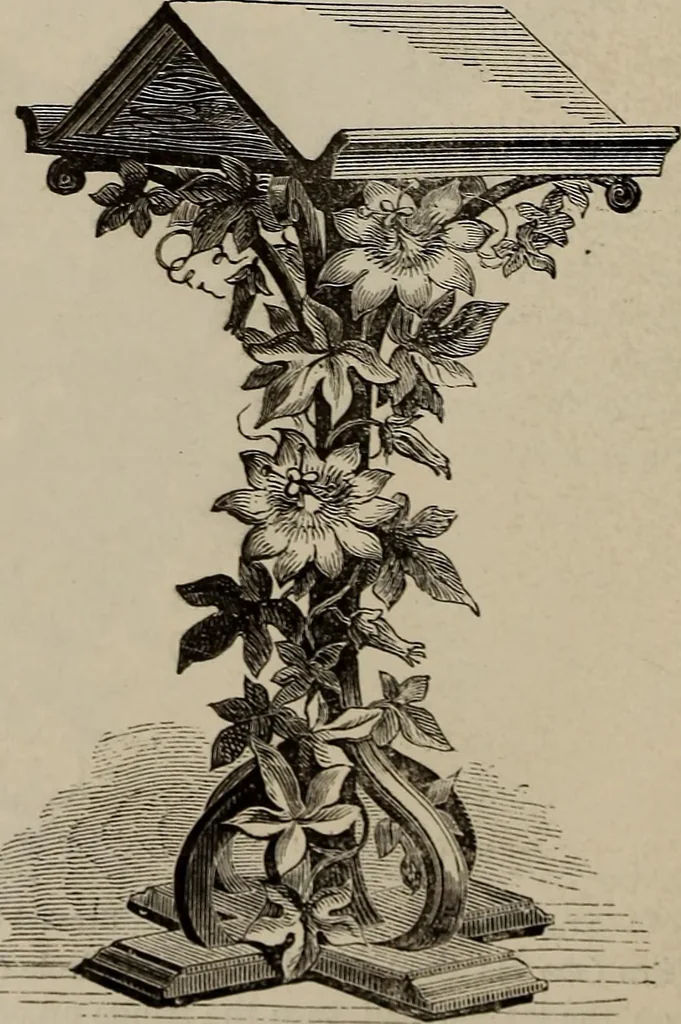 An illustration from Household elegancies : suggestions in household art and tasteful home decorations, 1876, leaf 129