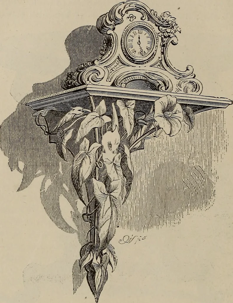 An illustration from Household elegancies : suggestions in household art and tasteful home decorations, 1876, leaf 135