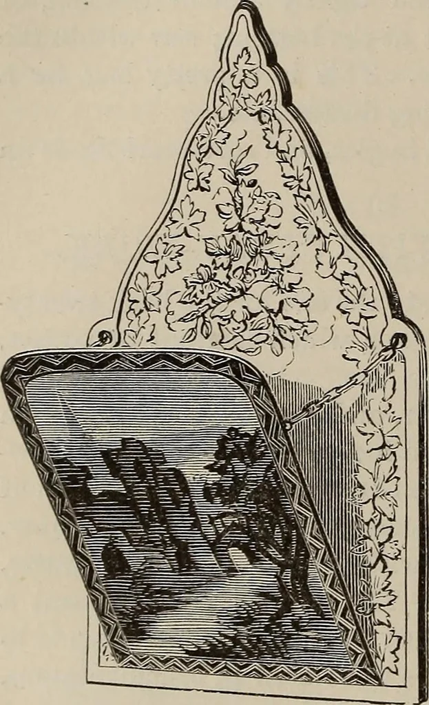 An illustration from Household elegancies : suggestions in household art and tasteful home decorations, 1876, leaf 149