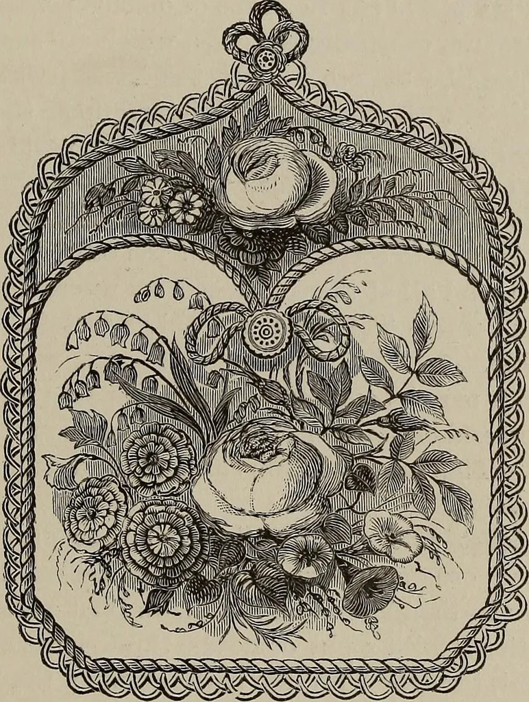 An illustration from Household elegancies : suggestions in household art and tasteful home decorations, 1876, leaf 150