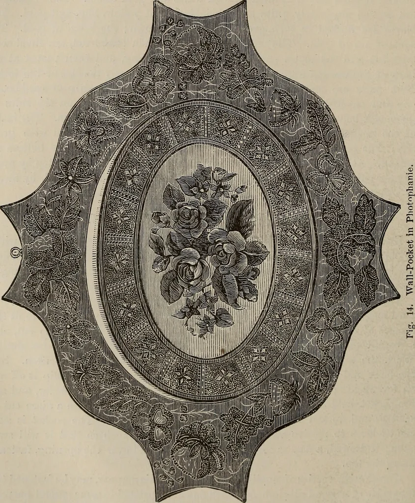 An illustration from Household elegancies : suggestions in household art and tasteful home decorations, 1876, leaf 157
