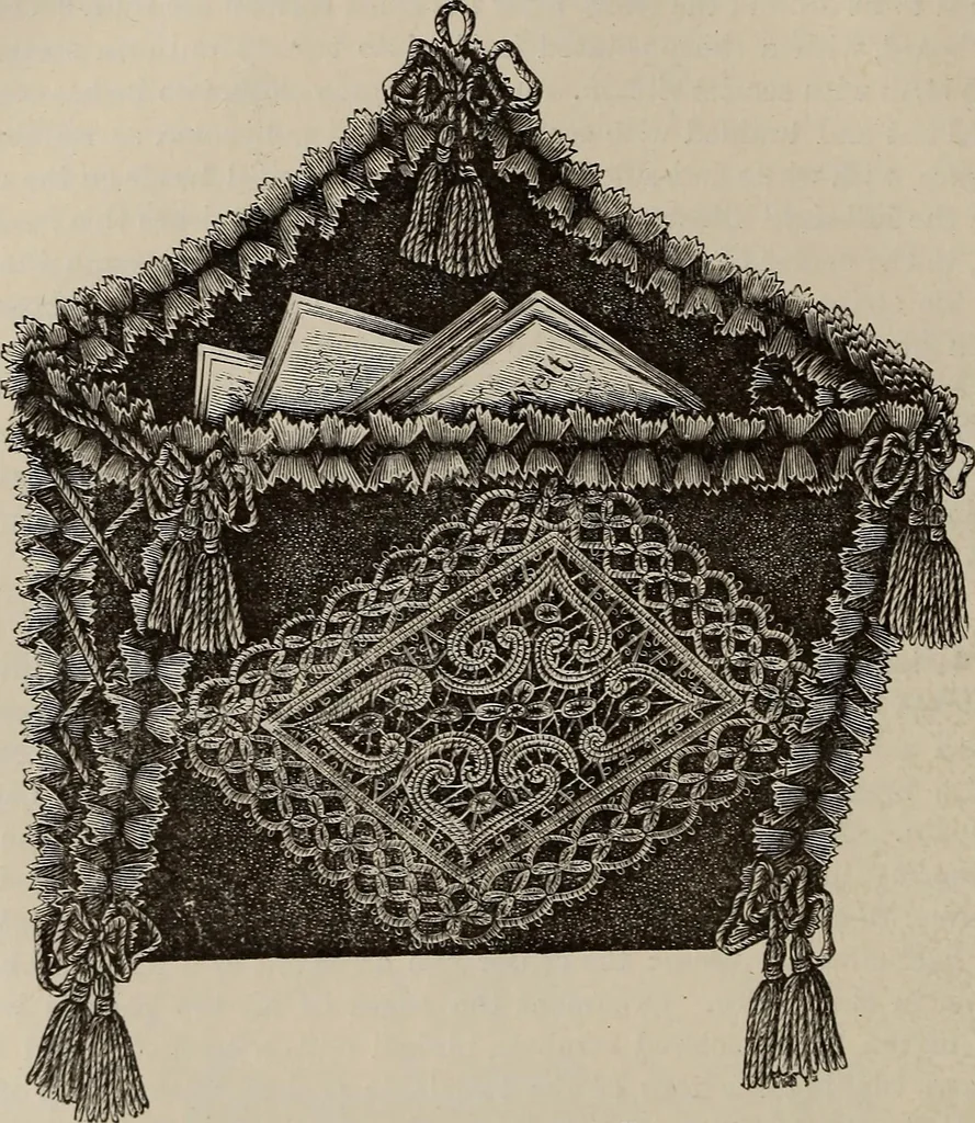 An illustration from Household elegancies : suggestions in household art and tasteful home decorations, 1876, leaf 161