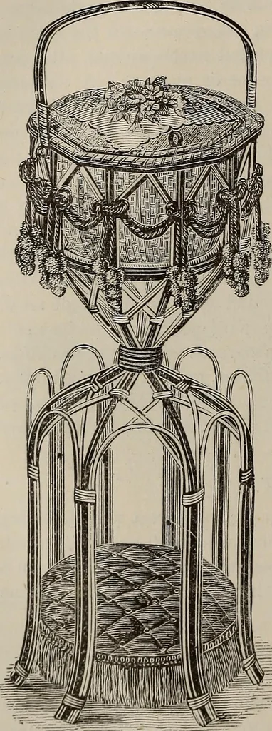 An illustration from Household elegancies : suggestions in household art and tasteful home decorations, 1876, leaf 167