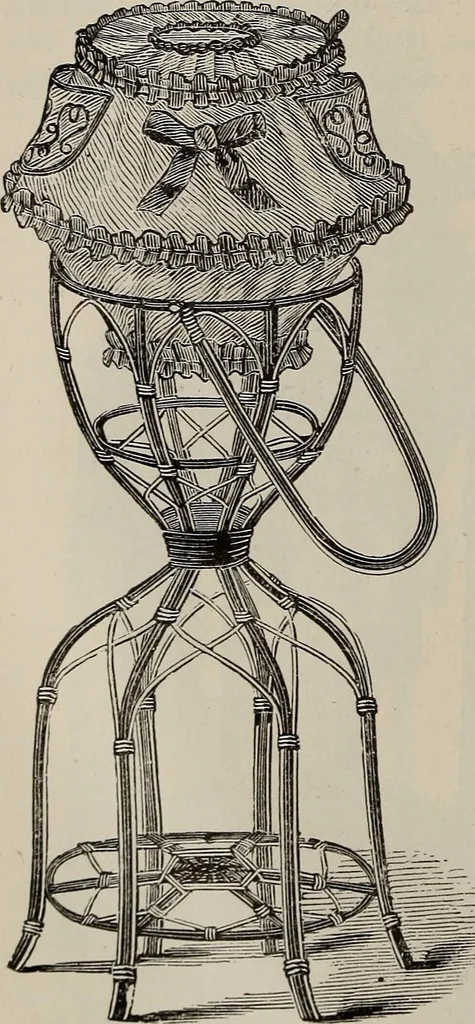 An illustration from Household elegancies : suggestions in household art and tasteful home decorations, 1876, leaf 169