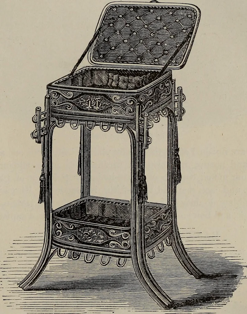 An illustration from Household elegancies : suggestions in household art and tasteful home decorations, 1876, leaf 170