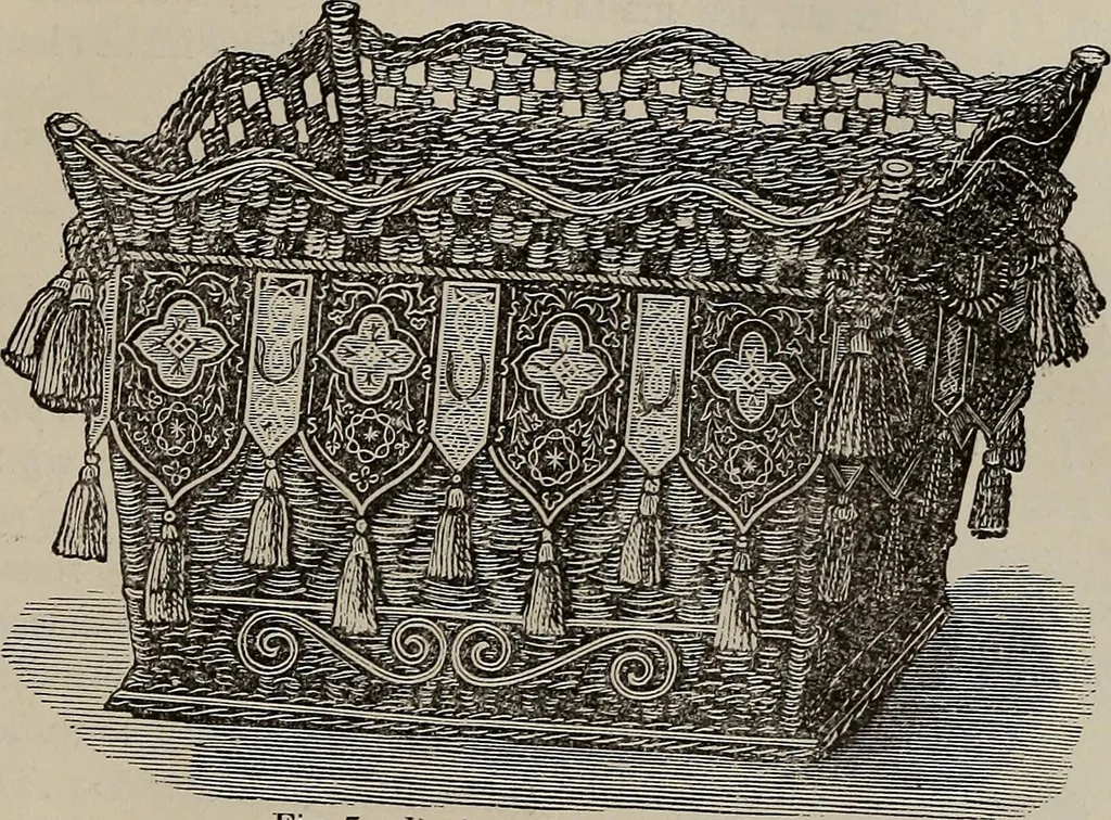 An illustration from Household elegancies : suggestions in household art and tasteful home decorations, 1876, leaf 172