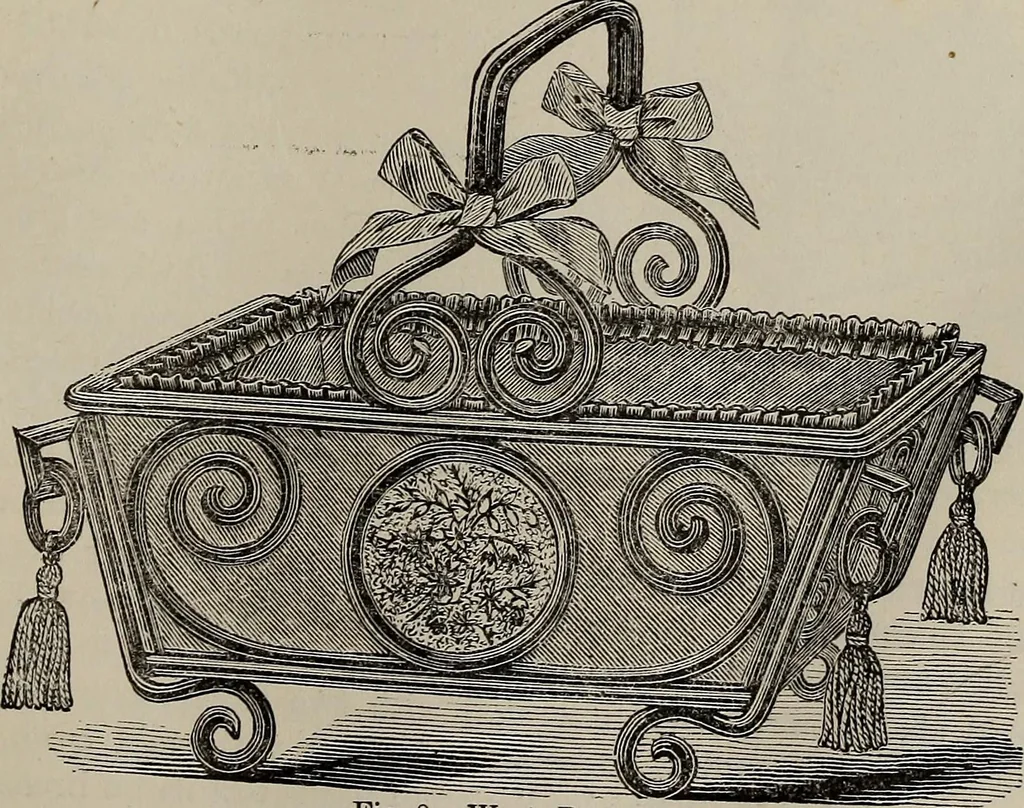 An illustration from Household elegancies : suggestions in household art and tasteful home decorations, 1876, leaf 172