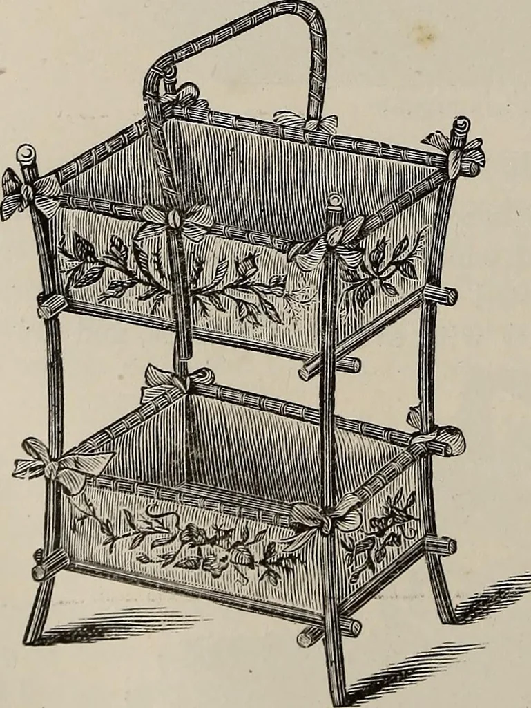 An illustration from Household elegancies : suggestions in household art and tasteful home decorations, 1876, leaf 173