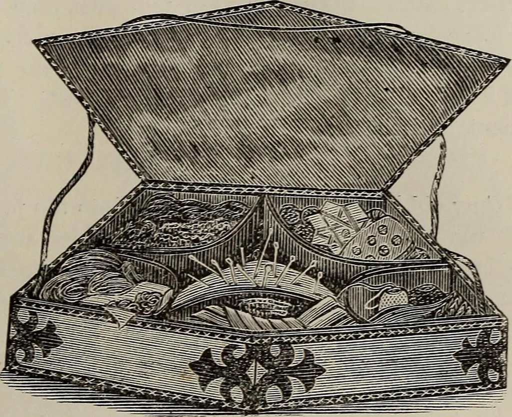 An illustration from Household elegancies : suggestions in household art and tasteful home decorations, 1876, leaf 174