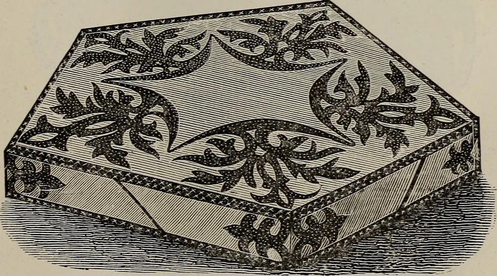 An illustration from Household elegancies : suggestions in household art and tasteful home decorations, 1876, leaf 174