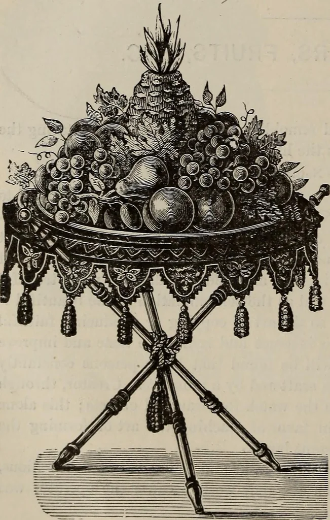 An illustration from Household elegancies : suggestions in household art and tasteful home decorations, 1876, leaf 181