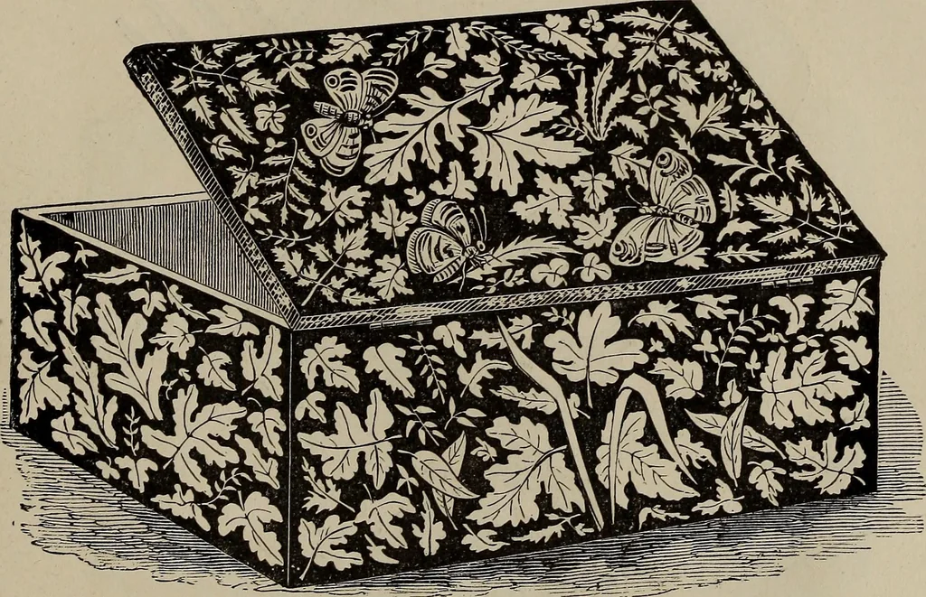 An illustration from Household elegancies : suggestions in household art and tasteful home decorations, 1876, leaf 208