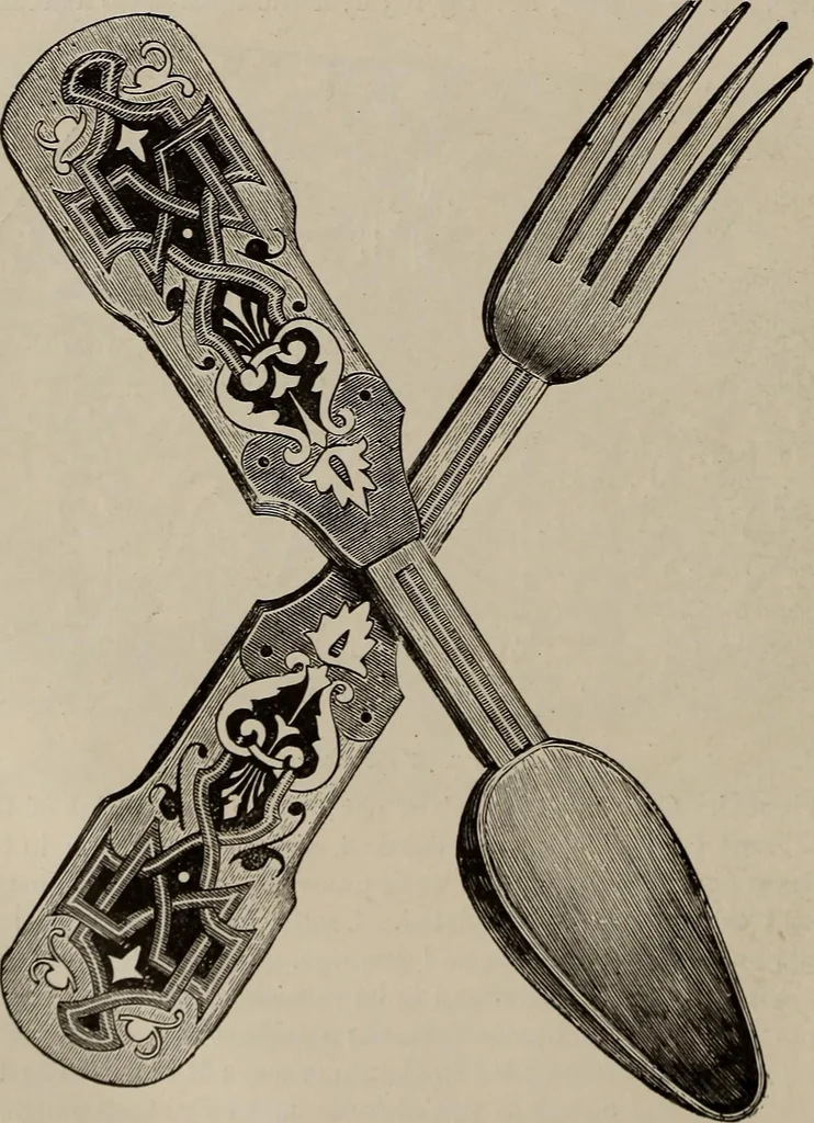 An illustration from Household elegancies : suggestions in household art and tasteful home decorations, 1876, leaf 209