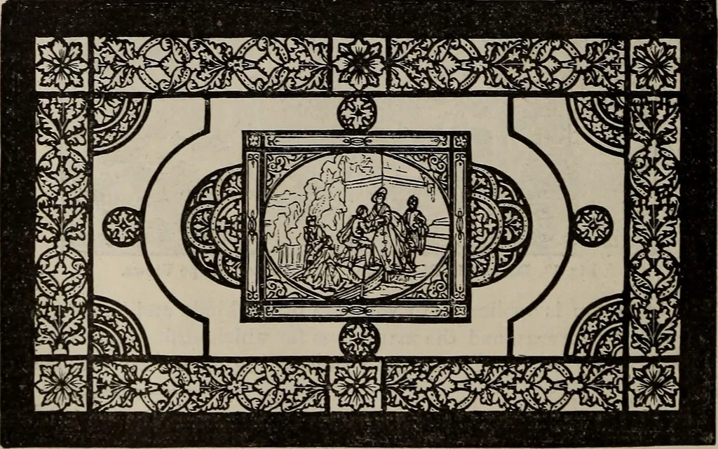 An illustration from Household elegancies : suggestions in household art and tasteful home decorations, 1876, leaf 21