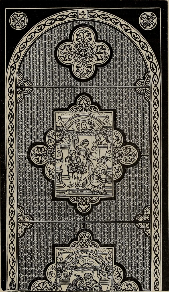 An illustration from Household elegancies : suggestions in household art and tasteful home decorations, 1876, leaf 22