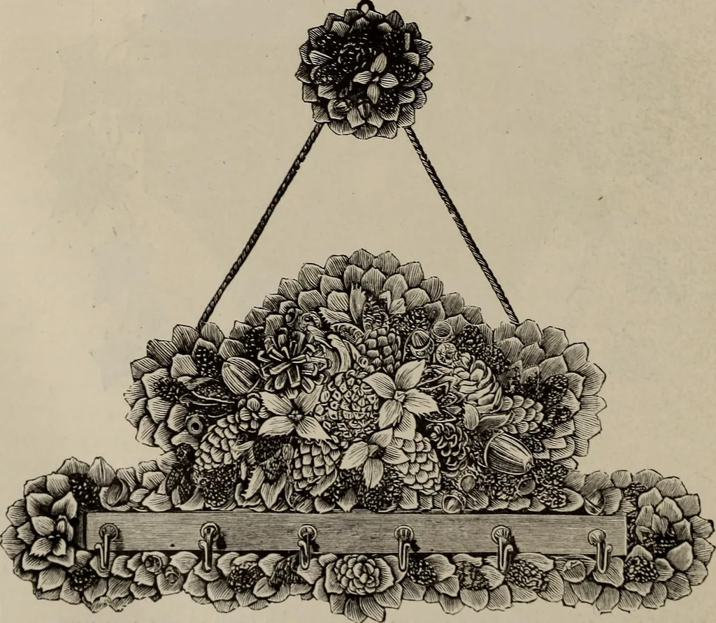 An illustration from Household elegancies : suggestions in household art and tasteful home decorations, 1876, leaf 229