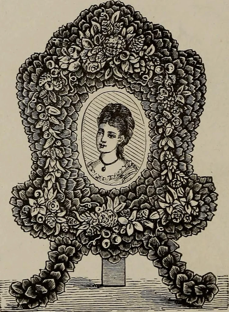 An illustration from Household elegancies : suggestions in household art and tasteful home decorations, 1876, leaf 233