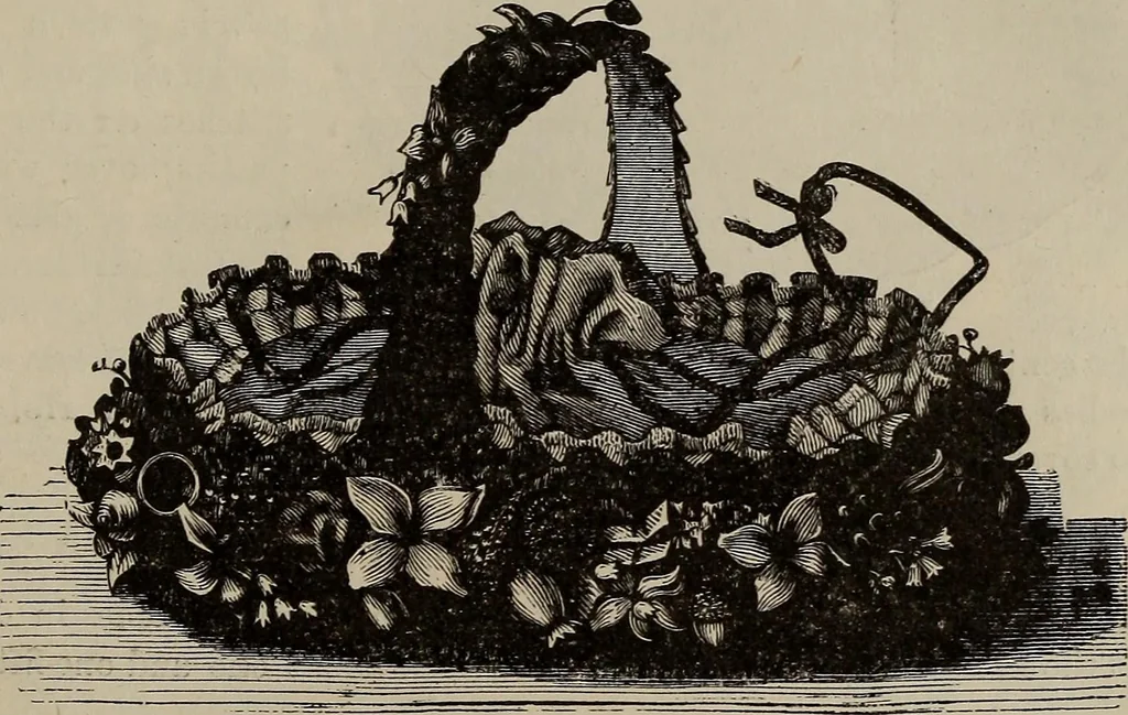 An illustration from Household elegancies : suggestions in household art and tasteful home decorations, 1876, leaf 236