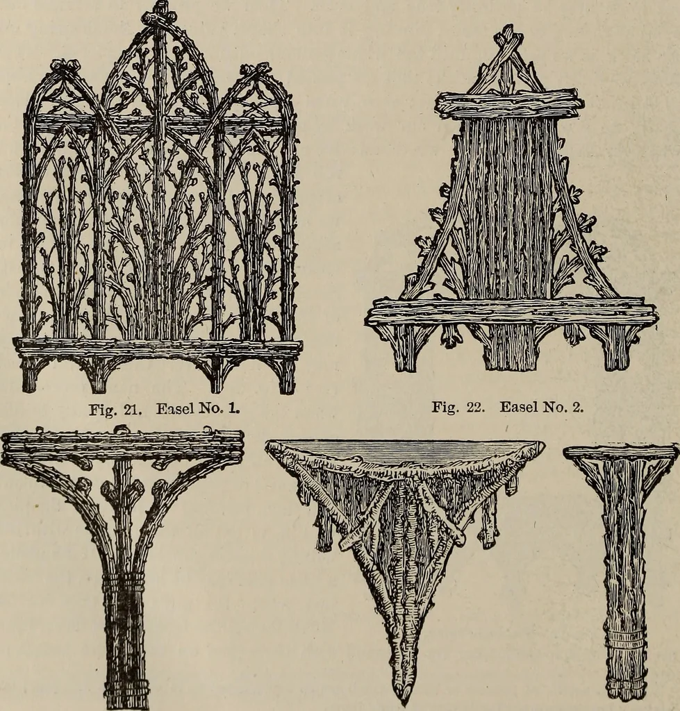 An illustration from Household elegancies : suggestions in household art and tasteful home decorations, 1876, leaf 241